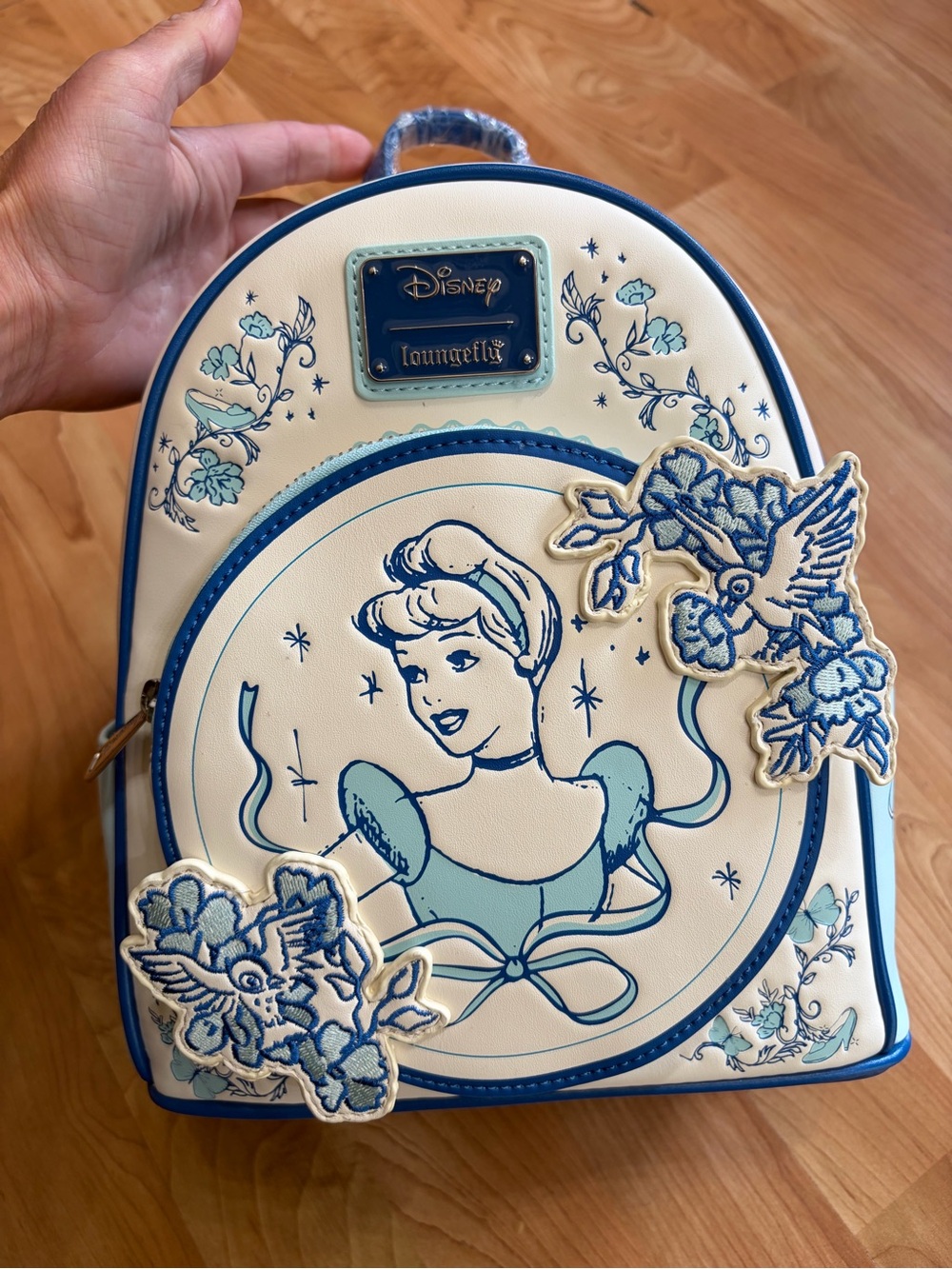 Loungefly Blue & Cream Cinderella Mini Backpack